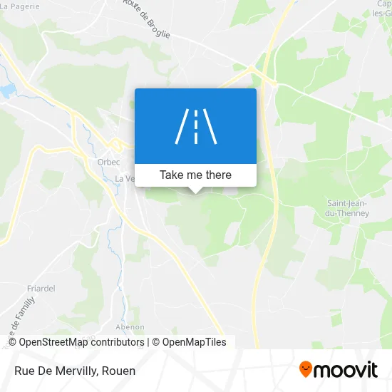 Mapa Rue De Mervilly