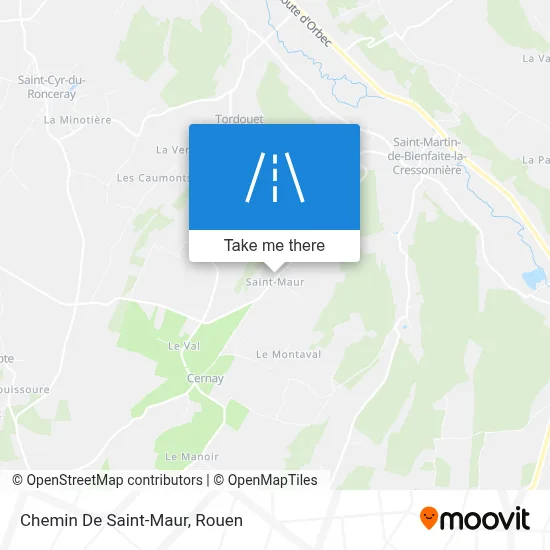 Mapa Chemin De Saint-Maur