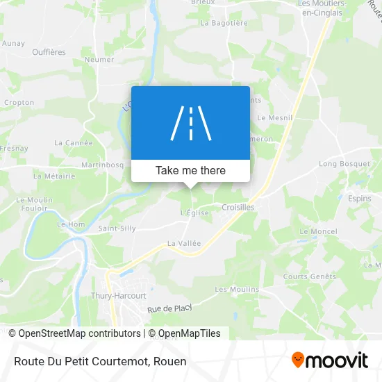 Route Du Petit Courtemot map