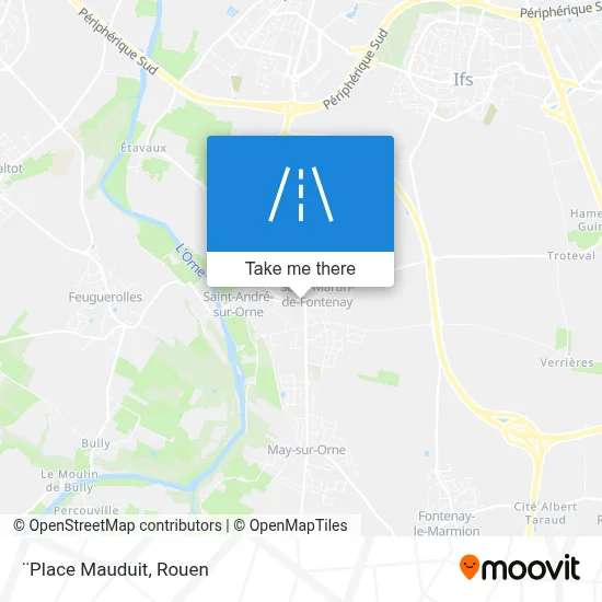 ¨Place Mauduit map