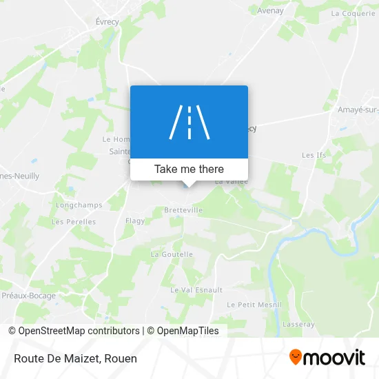 Route De Maizet map