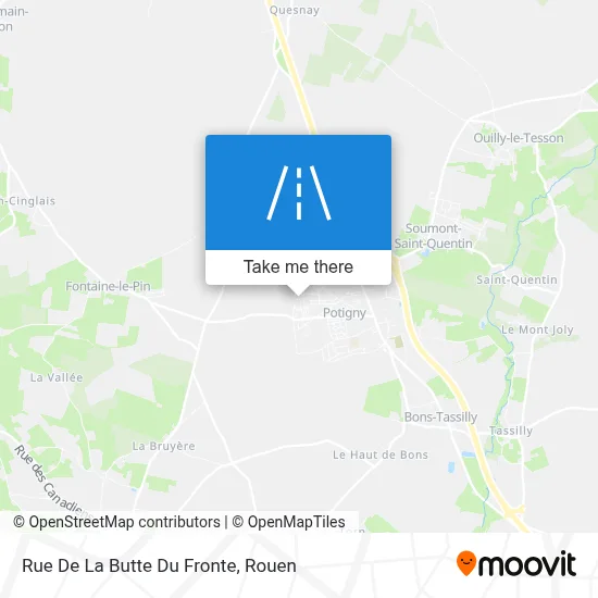 Rue De La Butte Du Fronte map