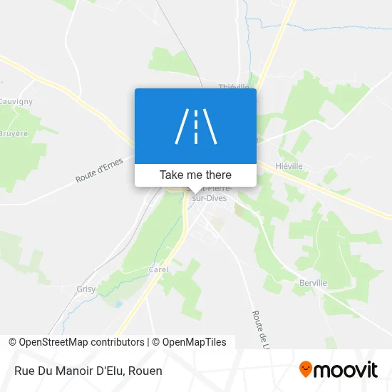 Rue Du Manoir D'Elu map