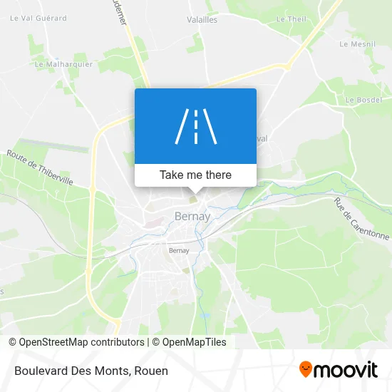 Boulevard Des Monts map