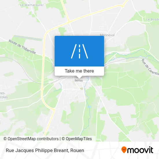 Mapa Rue Jacques Philippe Breant