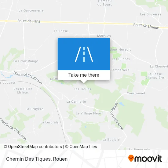 Chemin Des Tiques map