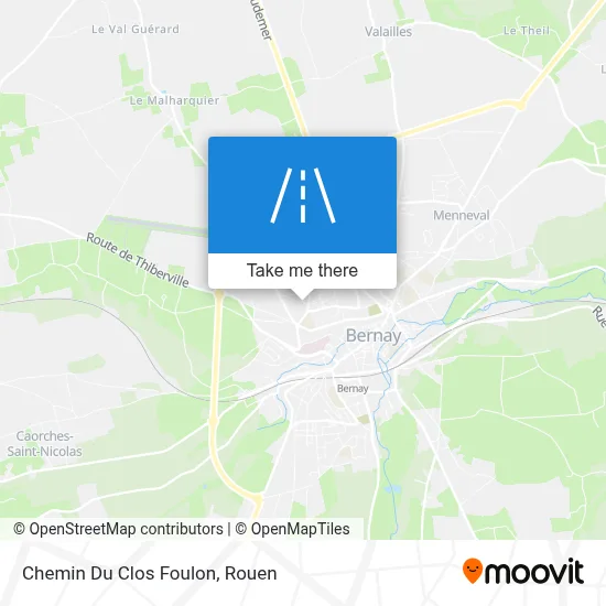 Chemin Du Clos Foulon map
