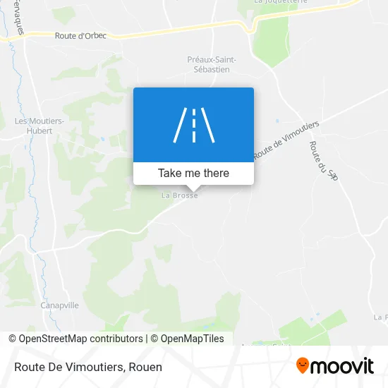 Route De Vimoutiers map