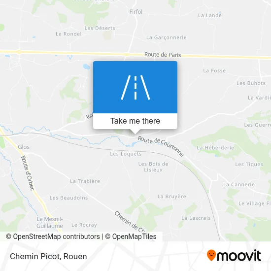 Chemin Picot map