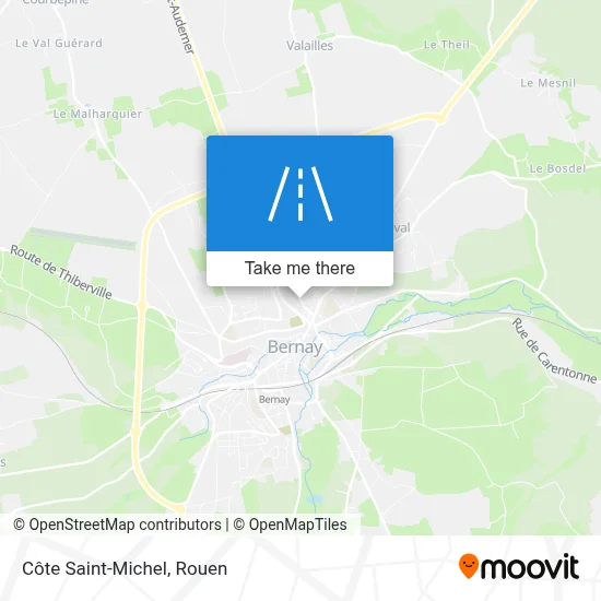 Côte Saint-Michel map