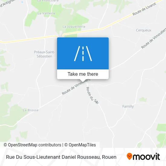 Rue Du Sous-Lieutenant Daniel Rousseau map