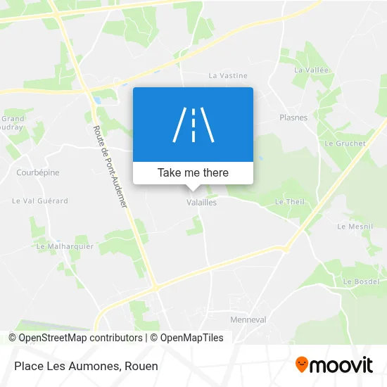 Place Les Aumones map