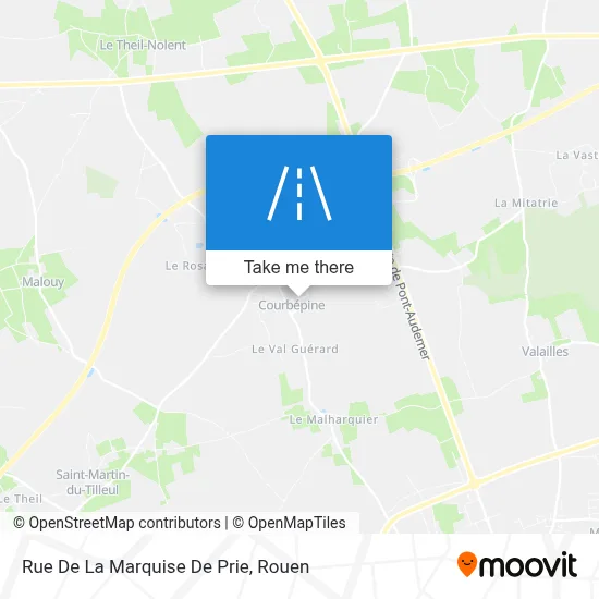 Rue De La Marquise De Prie map