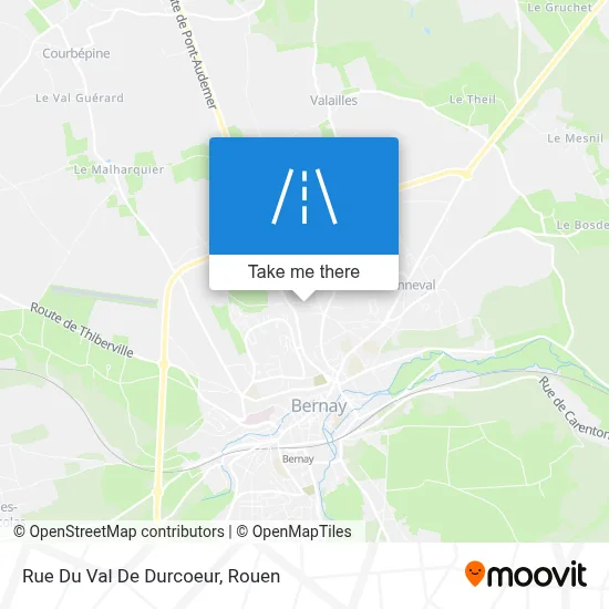 Mapa Rue Du Val De Durcoeur