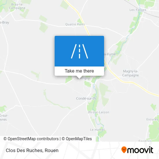 Clos Des Ruches map