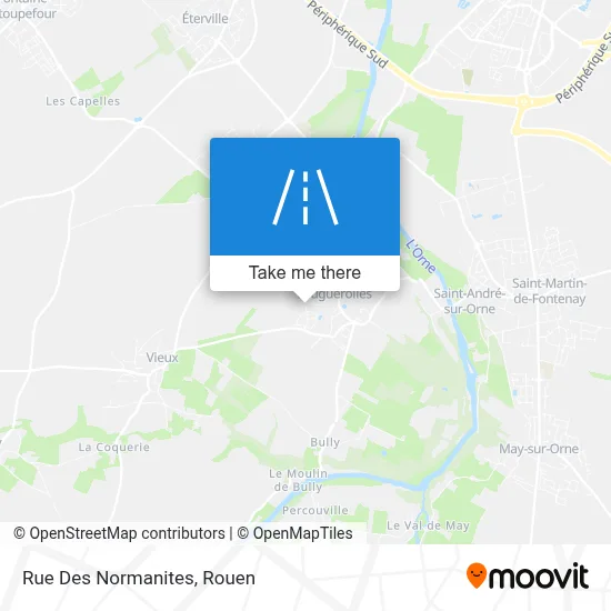 Mapa Rue Des Normanites