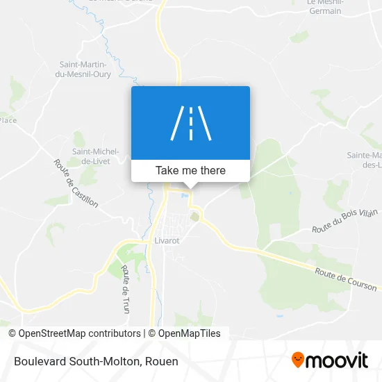 Boulevard South-Molton map