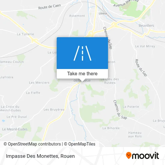 Impasse Des Monettes map