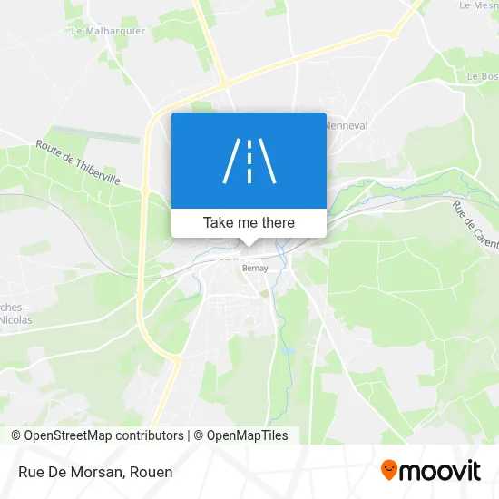 Mapa Rue De Morsan