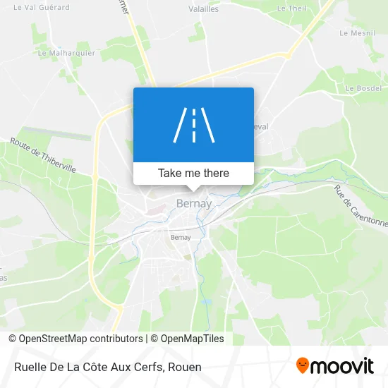 Ruelle De La Côte Aux Cerfs map