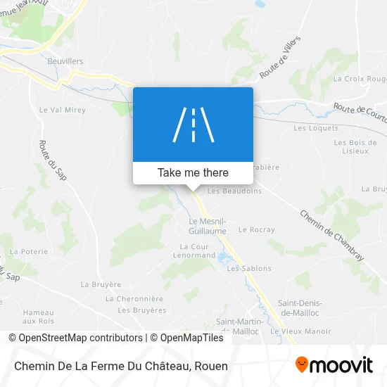 Chemin De La Ferme Du Château map