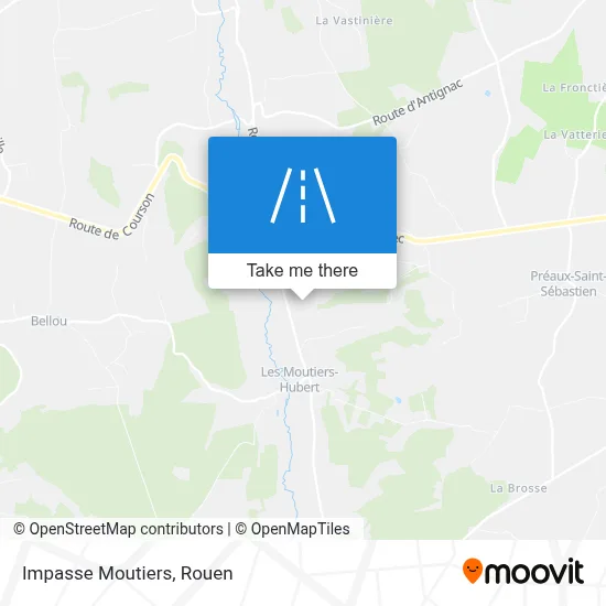 Impasse Moutiers map