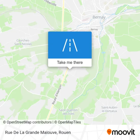 Rue De La Grande Malouve map