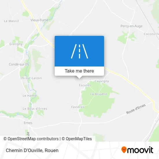Chemin D'Ouville map