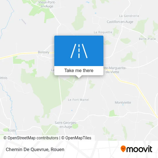 Mapa Chemin De Quevrue