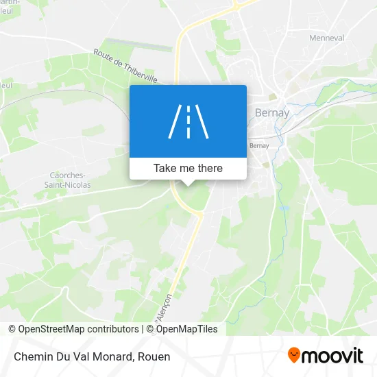 Mapa Chemin Du Val Monard