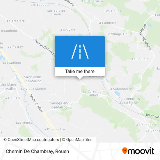 Chemin De Chambray map