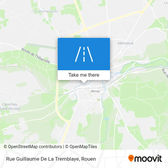 Mapa Rue Guillaume De La Tremblaye