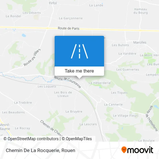 Chemin De La Rocquerie map