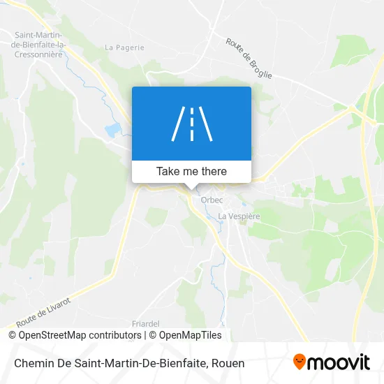 Chemin De Saint-Martin-De-Bienfaite map
