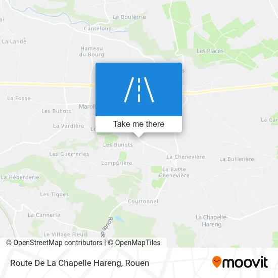 Route De La Chapelle Hareng map