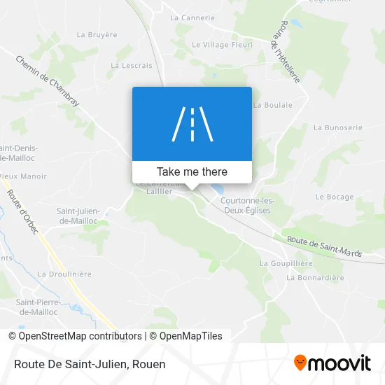 Route De Saint-Julien map