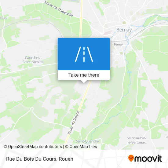 Mapa Rue Du Bois Du Cours