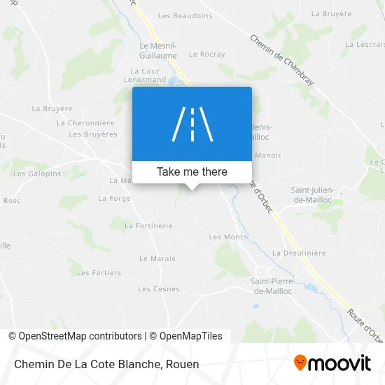 Chemin De La Cote Blanche map