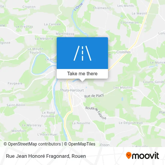Rue Jean Honoré Fragonard map