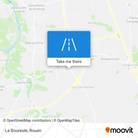 La Boureule map