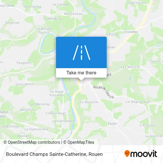 Mapa Boulevard Champs Sainte-Catherine