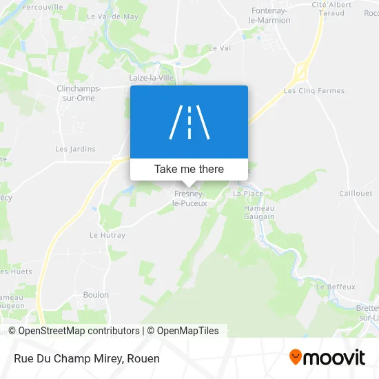 Rue Du Champ Mirey map