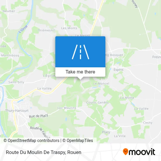 Route Du Moulin De Traspy map