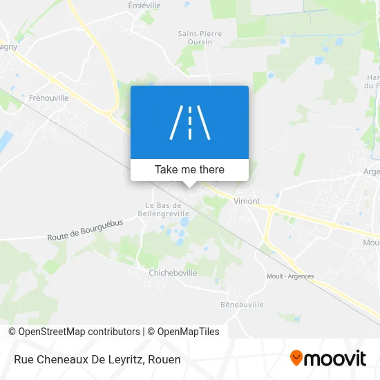 Mapa Rue Cheneaux De Leyritz