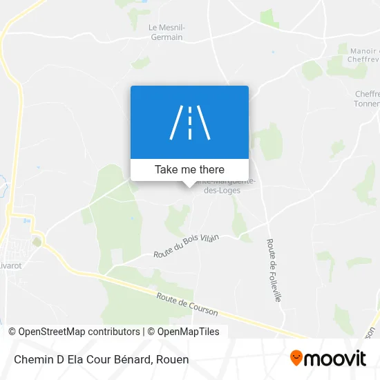Chemin D Ela Cour Bénard map