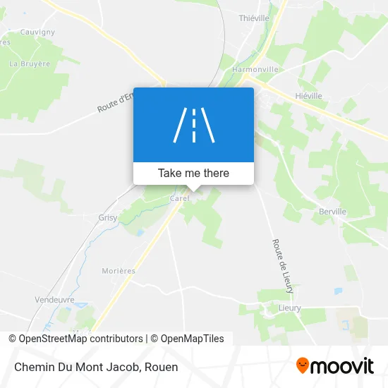 Chemin Du Mont Jacob map