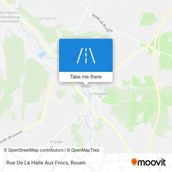Rue De La Halle Aux Frocs map