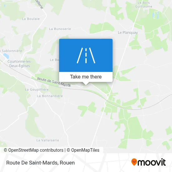 Route De Saint-Mards map
