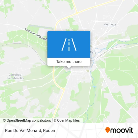 Rue Du Val Monard map