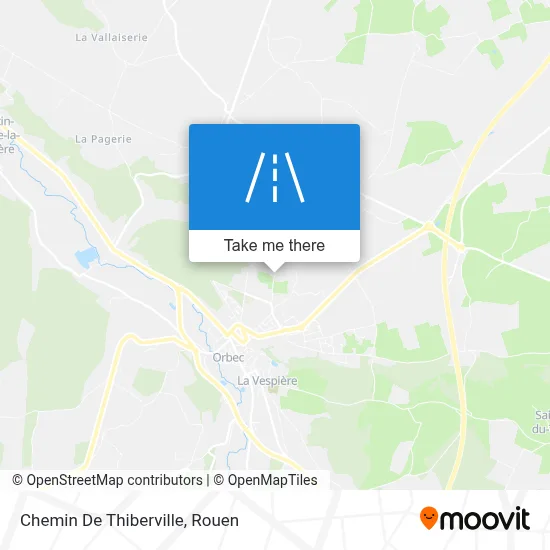 Chemin De Thiberville map